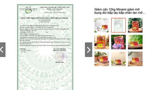 Yêu cầu Shopee gỡ sản phẩm giảm cân